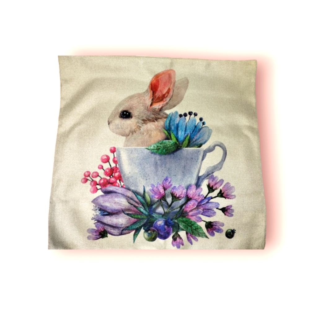 Lanieney Easter Pillow cover 18x18 inches